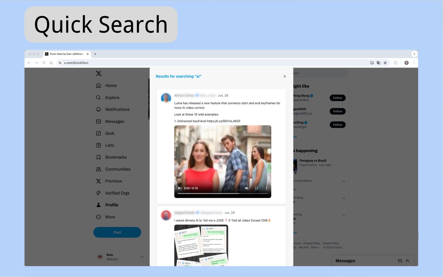 Xearch search result